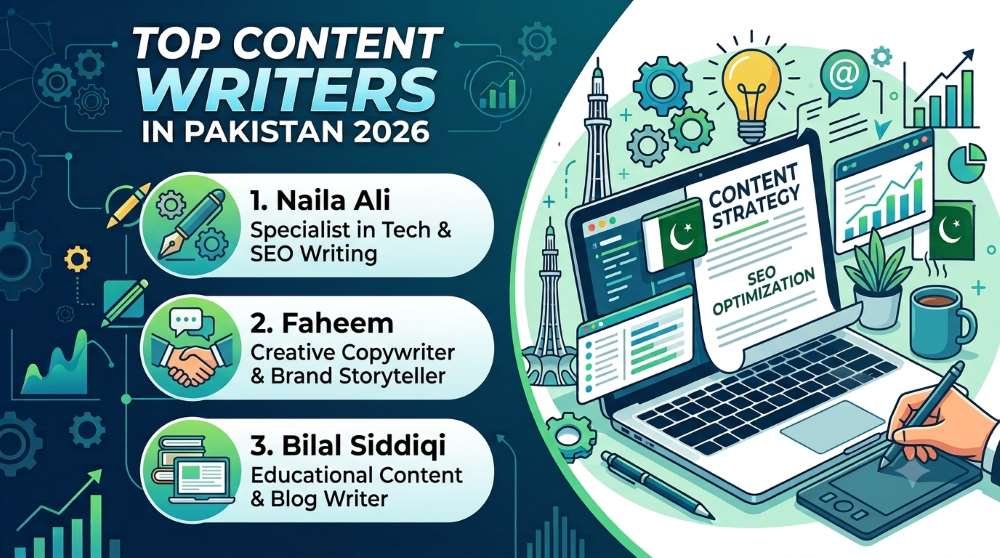 Top content writers in Pakistan
